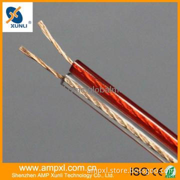 transparent copper clad aluminum speaker cable 2*0.5mm2